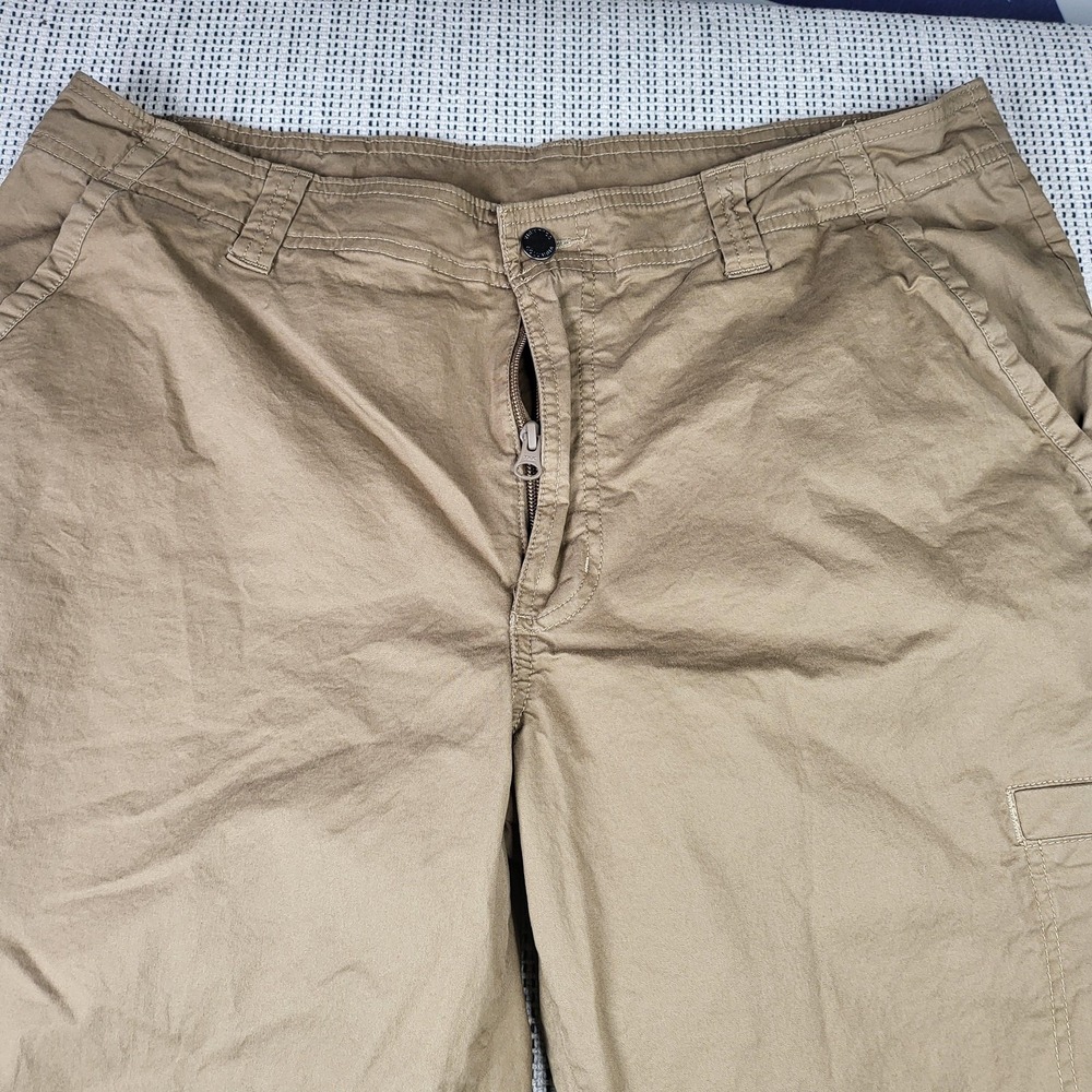 Columbia Pants Mens 36x32 Beige Cargo Regular Fit Straight Hiking Outdoor Travel